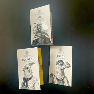 BOGO perfume samples (zoologist)